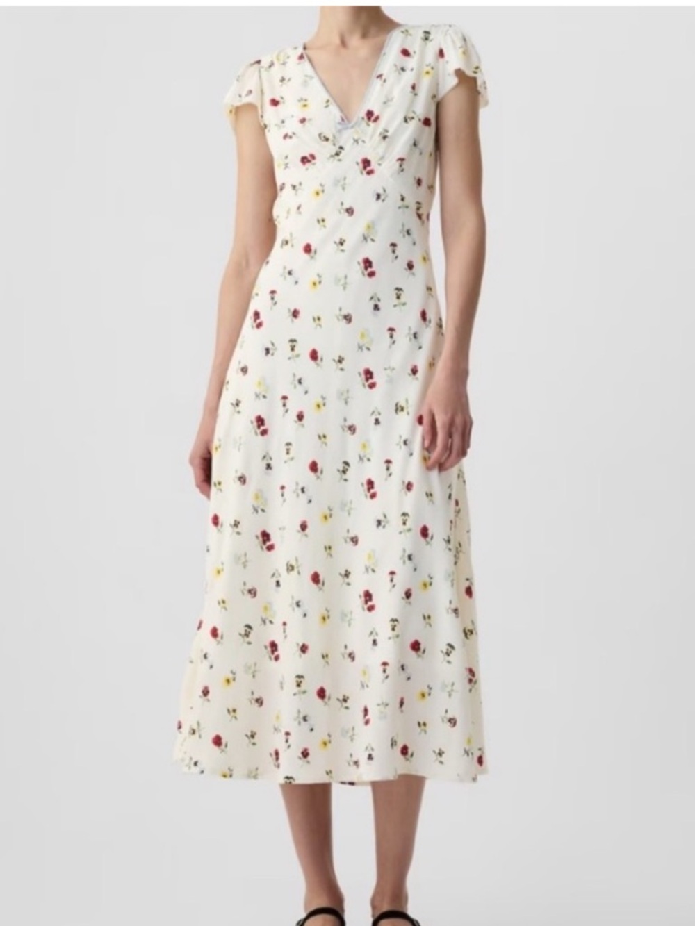 Gap x Doen Floral Midi Dress size 00 NWT